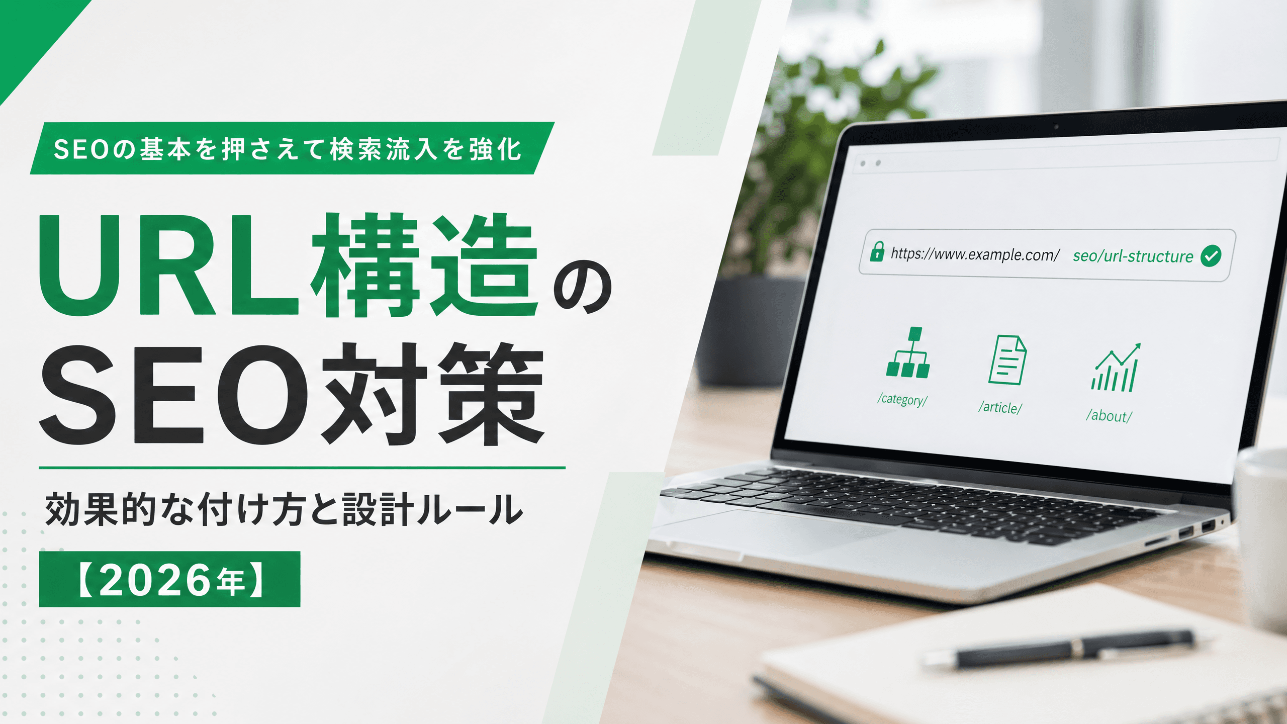 URL構造のSEO対策・効果的な付け方と設計ルール【2026年】