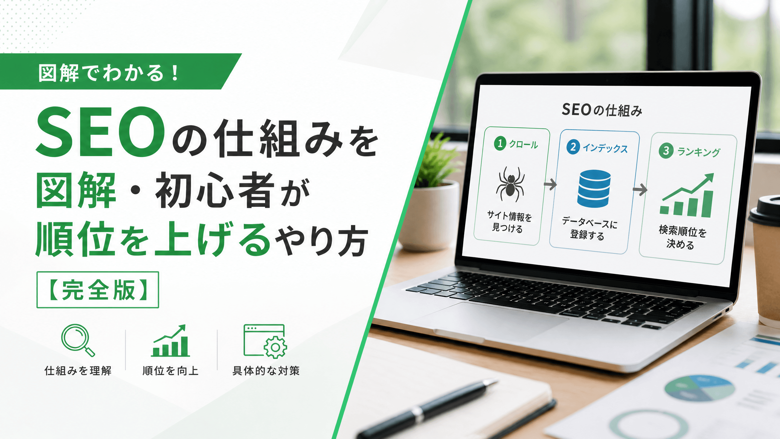 SEOの仕組みを図解・初心者が順位を上げるやり方【完全版】