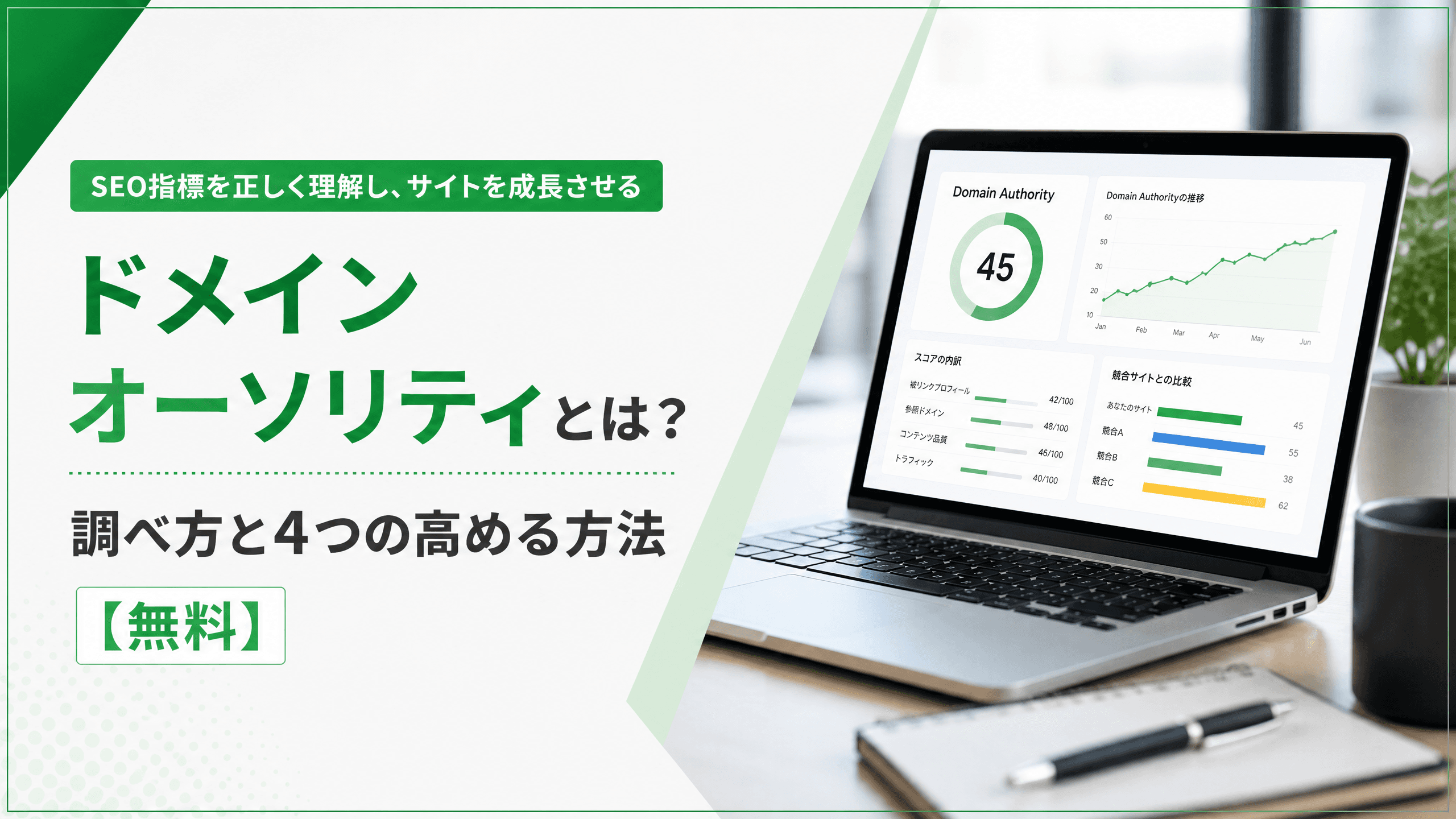 ドメインオーソリティとは？調べ方と4つの高める方法【無料】