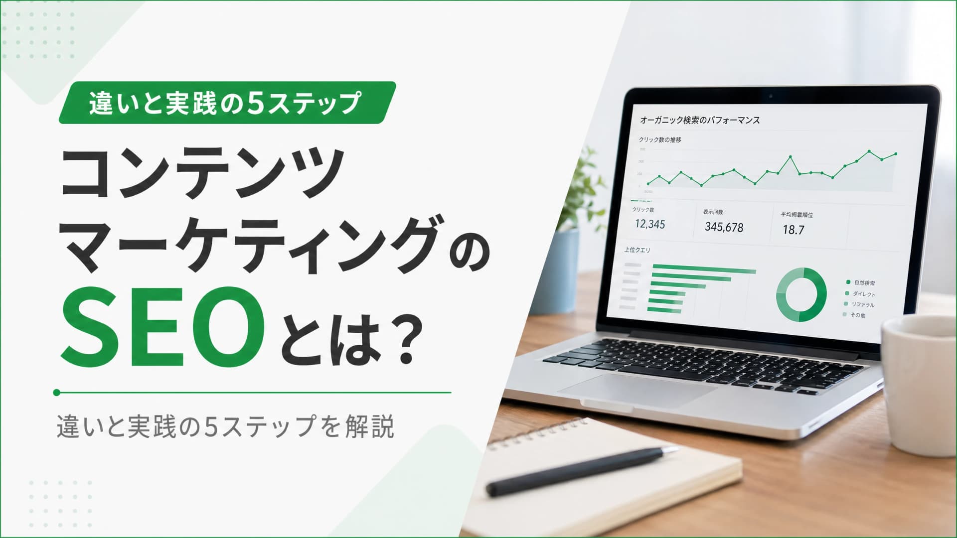コンテンツマーケティングとSEOの違いは？5つの手順【事例】