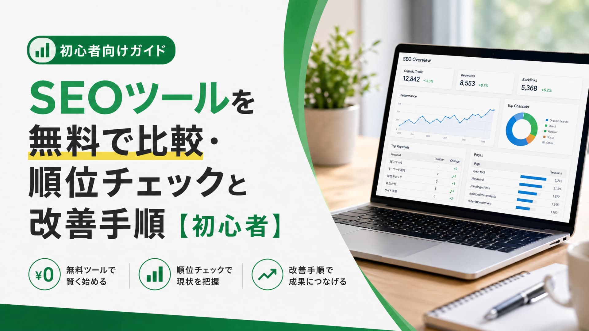 SEOツールを無料で比較・順位チェックと改善手順【初心者】