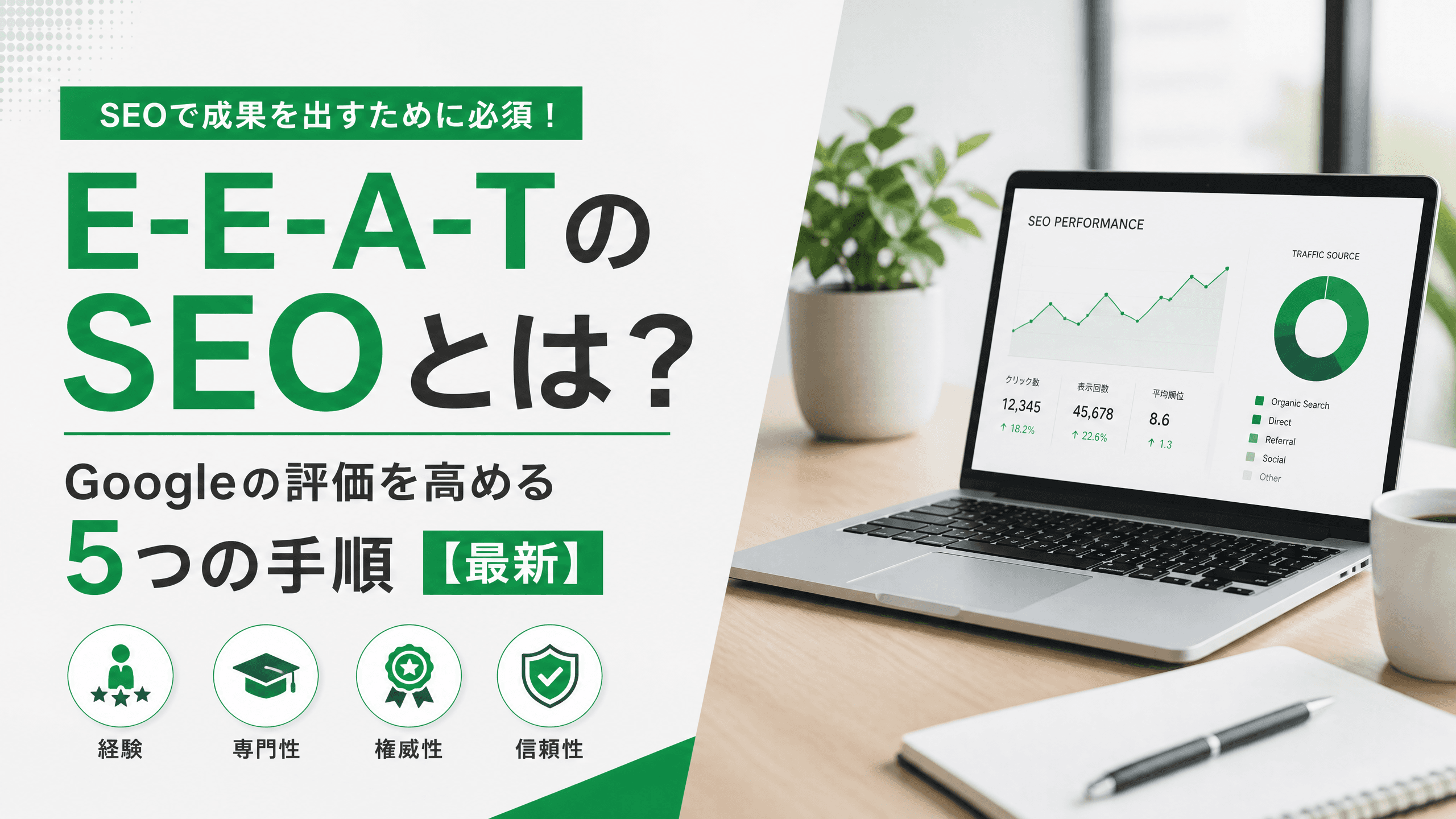 E-E-A-TのSEOとは？Googleの評価を高める5つの手順【最新】