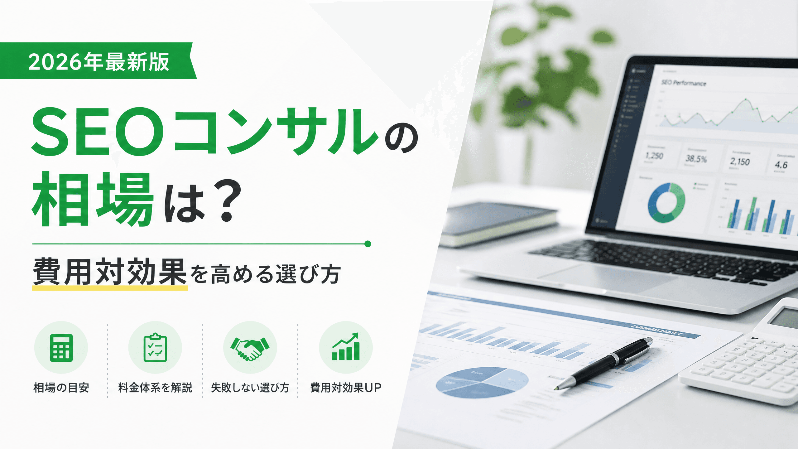 SEOコンサルの相場は？費用対効果を高める選び方【2026年】